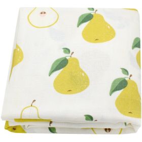 Summer Baby Blanket Bamboo Cotton Gauze Bath Towel (Option: Pear-120x120)