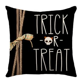 Home Square Ghost Pumpkin Party Decoration Pillow Cover (Option: XM244 2-45 X45cm Without Pillow)