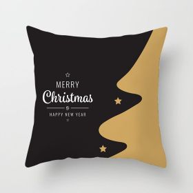 Christmas Words Christmas Pillow Cover (Option: Xmas11 14 Style-45x45cm)