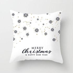 Christmas Words Christmas Pillow Cover (Option: Xmas11 10 Style-45x45cm)