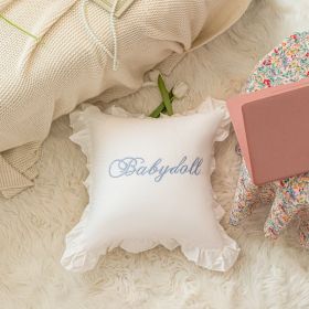 Nordic Sofa Light Luxury Pillow Cover (Option: Babydoll Blue Pillow Cover-45x 45 Pillowcase Only)