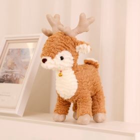 Plush Cute Elk Domestic Ornaments Christmas Gift Christmas Tree Pillow (Option: deer-30cm)
