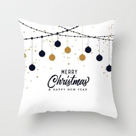 Christmas Words Christmas Pillow Cover (Option: Xmas11 11 Style-45x45cm)