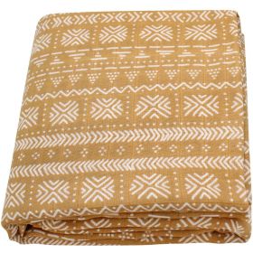 Summer Baby Blanket Bamboo Cotton Gauze Bath Towel (Option: Geometry-120x120)