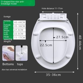 Toilet Lid Universal Household Toilet Lid (Option: Compressive The Type)
