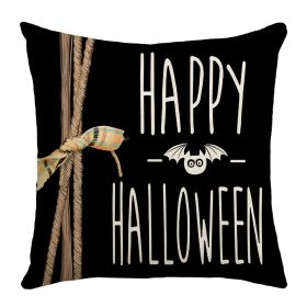 Home Square Ghost Pumpkin Party Decoration Pillow Cover (Option: XM244 3-45 X45cm Without Pillow)
