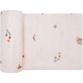 Summer Baby Blanket Bamboo Cotton Gauze Bath Towel (Option: Small Flower-120x120)