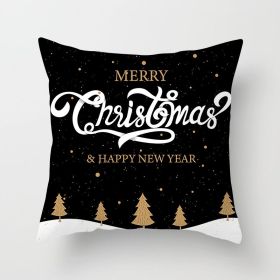 Christmas Words Christmas Pillow Cover (Option: Xmas11 2 Style-45x45cm)