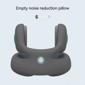 Noise Reduction Pillow U-shaped Pillow Travel Massage (Option: Gray-L Code)