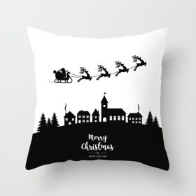 Christmas Words Christmas Pillow Cover (Option: Xmas11 1 Style-45x45cm)