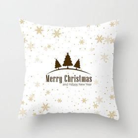 Christmas Words Christmas Pillow Cover (Option: Xmas11 5 Style-45x45cm)