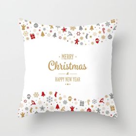Christmas Words Christmas Pillow Cover (Option: Xmas11 7 Style-45x45cm)