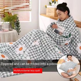 Multi-functional Lazy Quilt Student Dormitory Can Wear Sleeved Quilt (Option: Warm Sunshine In Winter-Adult Pillow)