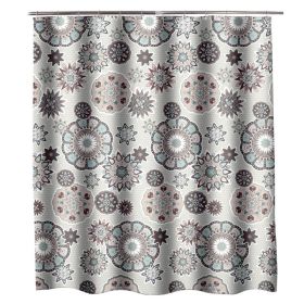 Simple Home Printed Thickening Waterproof Shower Curtain (Option: 80x200cm)
