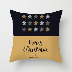 Christmas Words Christmas Pillow Cover (Option: Xmas11 16 Style-45x45cm)