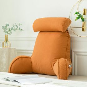 Ice Silk Latex Bedside Cushion Soft Case (Option: Fantasy Orange-Comfortable)