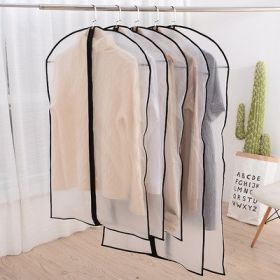 Clothes Hanger Clothes Dress Coat Dust Cover Home (Option: Black-XL60x140cm-1PC)