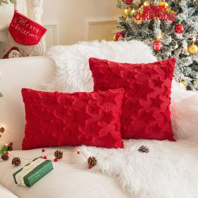 Christmas Party Decorative Back Cushion Cover (Option: Red XINGX-50X50cm Without Core)