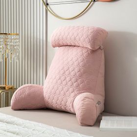 Ice Silk Latex Bedside Cushion Soft Case (Option: Pink-Comfortable)