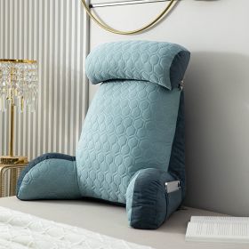 Ice Silk Latex Bedside Cushion Soft Case (Option: Aqua-Comfortable)